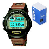 Reloj Casio W89 Correa Tela Illuminator Sumergible 50m