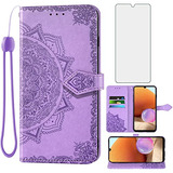 Funda Cartera Para Samsung Galaxy A32 4g Morado 6.4 Pulgada