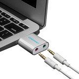 Tarjeta Sonido Vention Externa Usb Adaptador Audio 2.1 Canal