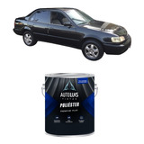 Tinta Poliéster Automotiva Preto Perola Toyota 900ml Autoluk