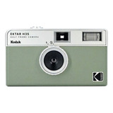 Camera Analogica Kodak Ektar H35 Reutilizavel Meio Quadro Cor Verde