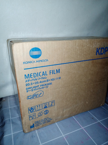 Película Konica Minolta Placa Radiografía 8 X 10 Pulgadas