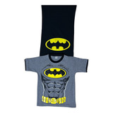 Remera Con Capa Batman Bebe Niño Nene 