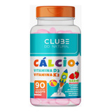 Cálcio Kids Mas Vitam. Bala Mastigáveis Sabor Morango 500mg