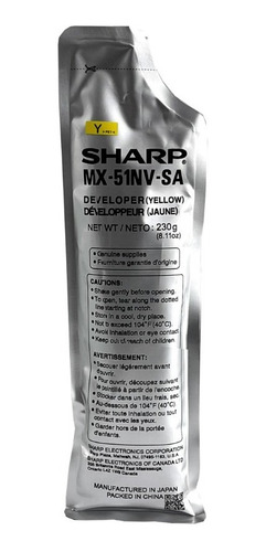 Sharp Revelador Amarillo Mx51nvsa / Mx4110 4140 4141 5141n