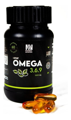 Omega 369 - Natural Nutrition 60caps Sabor Unflavoured