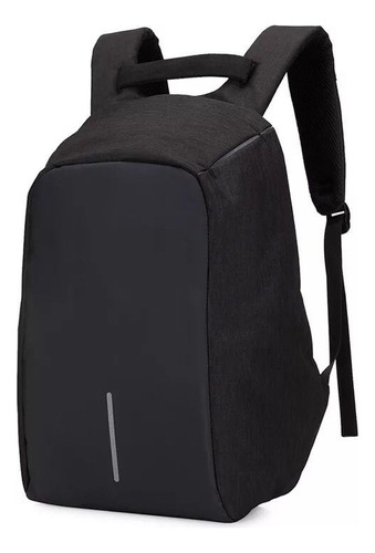 Mochila Antirrobo Impermeable Portatil Viaje Cierre Oculto Color Negro