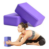 Bloco Tijolo De Funcional Yoga Pilates Em Eva Kit C/ 2 Peças