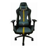 Game Factor Silla Gamer Cgc650 Ye, Tela Y Cuero Sintetico,