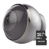 Ezviz Cámara C6p-plus-256 Ip C6p De 3 Mp Ezviz Metálica Con Almacenamiento 256 Gb Micro Sd Wireless Inalámbrica Vista Panorámica De  360° Pantalla Cuádruple C6p Y Audio Bidireccional