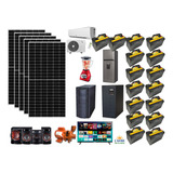 Kit Panel Solar Planta Solar De Emergencia Híbrido 57,600w