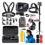 Kit Aventura P Gopro Hero 9 10 11 Completo Bastão 3 Way Case