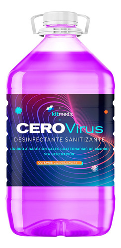  Alcohol Liquído Cerovirus Cerovirus Sanitizantes En Pet Cristal 10l Con Tapon Fragancia A Lavanda Concetrado 10 L 10 kg