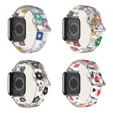 T 4 Correas Impresas Para Apple Watch Series Ultra 8 7 Se 6