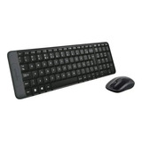 Mk220 Kit Teclado E Mouse Wireles Logitech Usb Sem Fio Abnt2