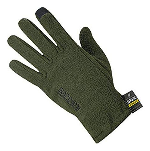 Rapdom Tactical Polar Fleece Gloves, Olive Drab, X-large