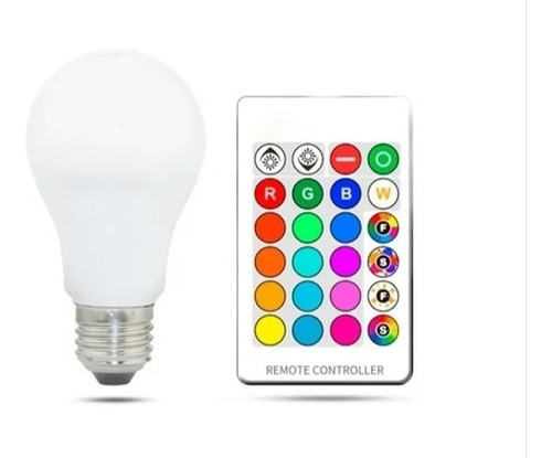 Ampolleta Led E27 Rgb 5wcontrol Remoto Ofertas Claras 100054