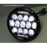 Faro Led 7 Pulgadas 13 Leds Luz De Dia  Jeep Harley Vocho 