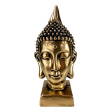 Estatueta Cabeça De Buda Hindu Com Base - Oferta