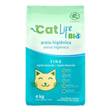 Areia Higiênica Biodegradável Cat Life Bio Fina Gatos 4kg