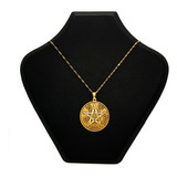 Cadena Y Dije Tetragramaton Oro 18k Plata Esterlina