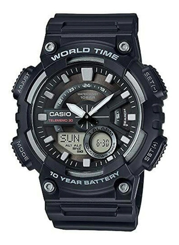 Relojes Casio Aeq-110w-1a Hombre Alarma Telememo Cronometro