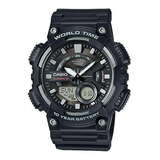 Relojes Casio Aeq-110w-1a Hombre Alarma Telememo Cronometro