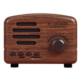 Mini Radio Parlante Vintage Con Bluetooth 