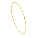 Pulseira Feminina  Argola Ouro 10k  Bracelete Fio Clássico 