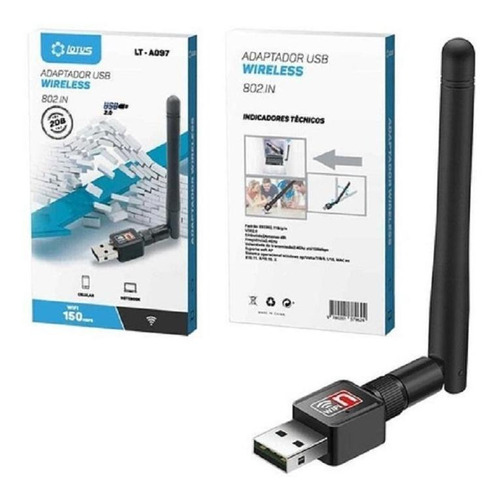 Adaptador Usb Wifi - Lotus Lt-a097 | 150m Alcance | Win/mac