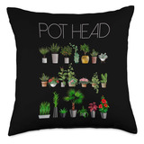 Pot Head Planting Lover Gardener  Cojín De Regalo, 18 ...