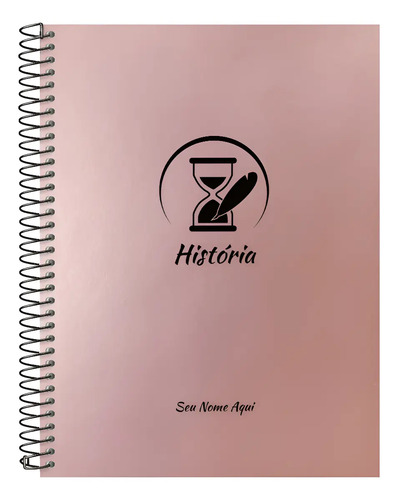 Caderno Personalizado Universitário Prof. Rosê Gold 10 Mat | Parcelamento sem juros