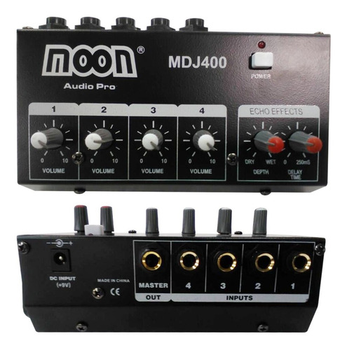 Consola Moon Mdj400 Mixer 4 Canales Sonido Audio