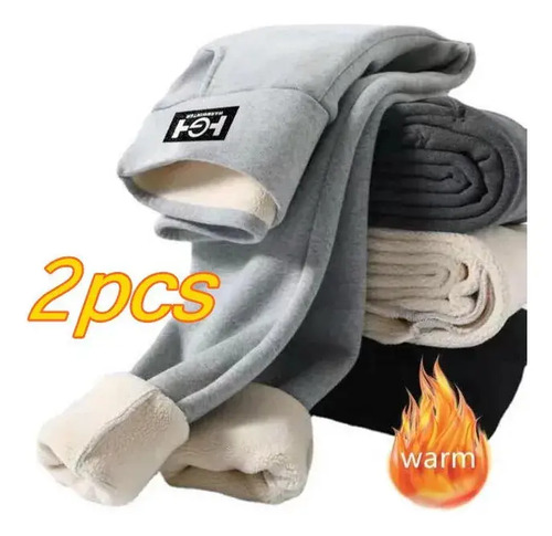 Ri Kit De 2 Pantalones De Nieve Gruesos Térmicos De Felpa