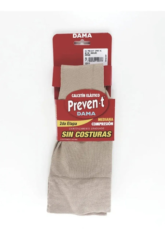 Calcetas Preven-t Dama Mediana Compresión Control Varices