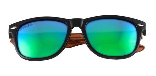 Lentes Ecológicos De Madera, Mxfhz-004, Green, Polarizado+u