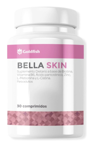 Bella Skin 30 Comprimidos Gold Fish- Fortalece Piel, Cabello Sabor Sin Sabor