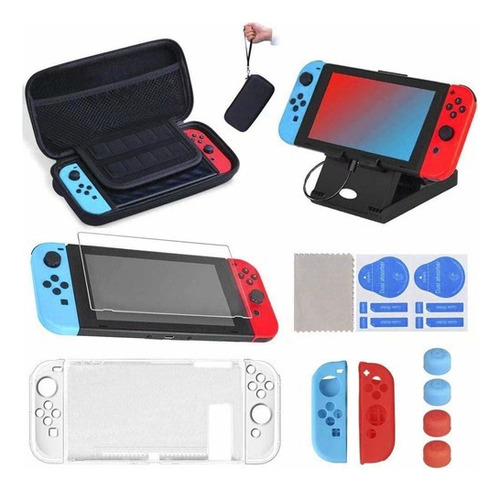 Kit Acessório Case Para Nintendo Switch 16 Em 1