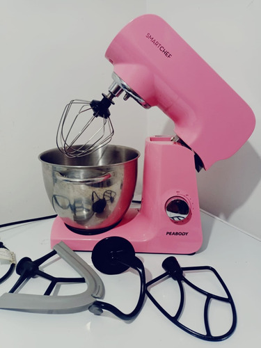 Batidora De Pie Peabody Smartchef Pe-bm100 Rosa Pot 1000w