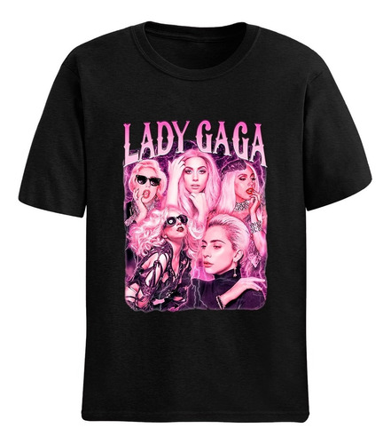 Camiseta Básica Unissex Lady Gaga Cantora Americana Stefani