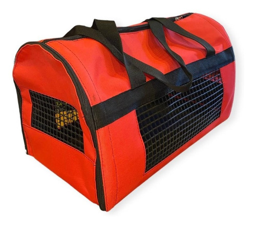 Bolso Transportador Estampado Mascota Grande C/aro 50x30x30