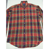 Camisa Polo Ralph Lauren Blake Cuadros Rojos Mediana Amplia