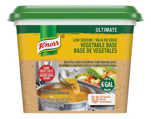 Knorr Profesional Ultimate Low Sodium Vegetal Base Base Vega
