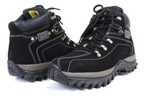 Bota Coturno Adventure Em Couro Palmilha Em Gel