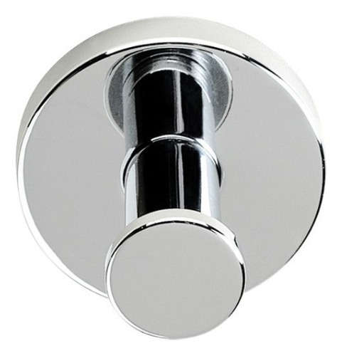 Cabide Gancho Porta Toalha Inox Parede Banheiro Jackwal Flat Cor Prateado