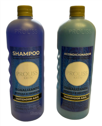Pack Shampoo Y Acondicionar Matizador Azul - Proliss