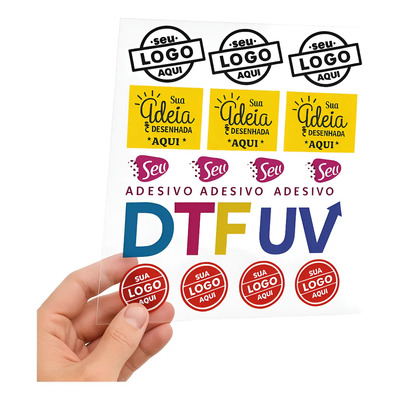 A4 Dtf Uv Personalizada Adesivo Estampa Folha Arte Logomarca | MercadoLivre