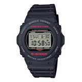 Reloj Casio Dw-5750e-1d Hombre G-shock Original Color De La Correa Negro Color Del Bisel Negro Color Del Fondo Natural