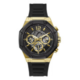 Reloj Guess Momentum Gw0263g1 Hombre Negro Original