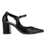 Scarpin Salto Alto Grosso Sapato Feminino Casual Moda Atual